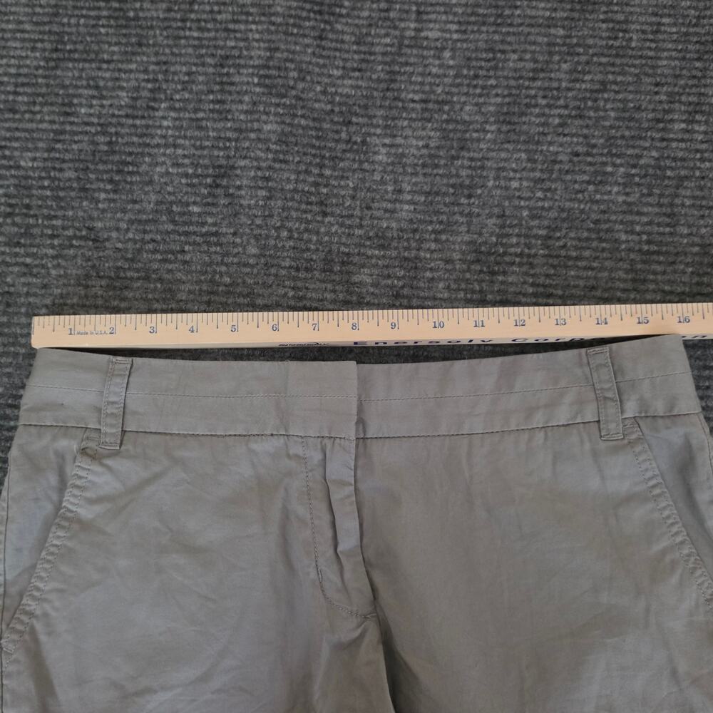 J. Crew Women's Size 8 Gray 100% Cotton Broken-In Chino Shorts - Picture 5 of 6